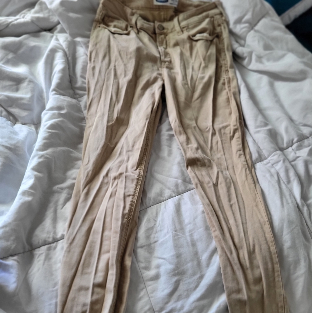 OLD NAVY dress pixie khakis TAN